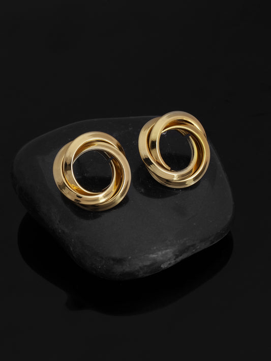 Twisted Circle Earrings