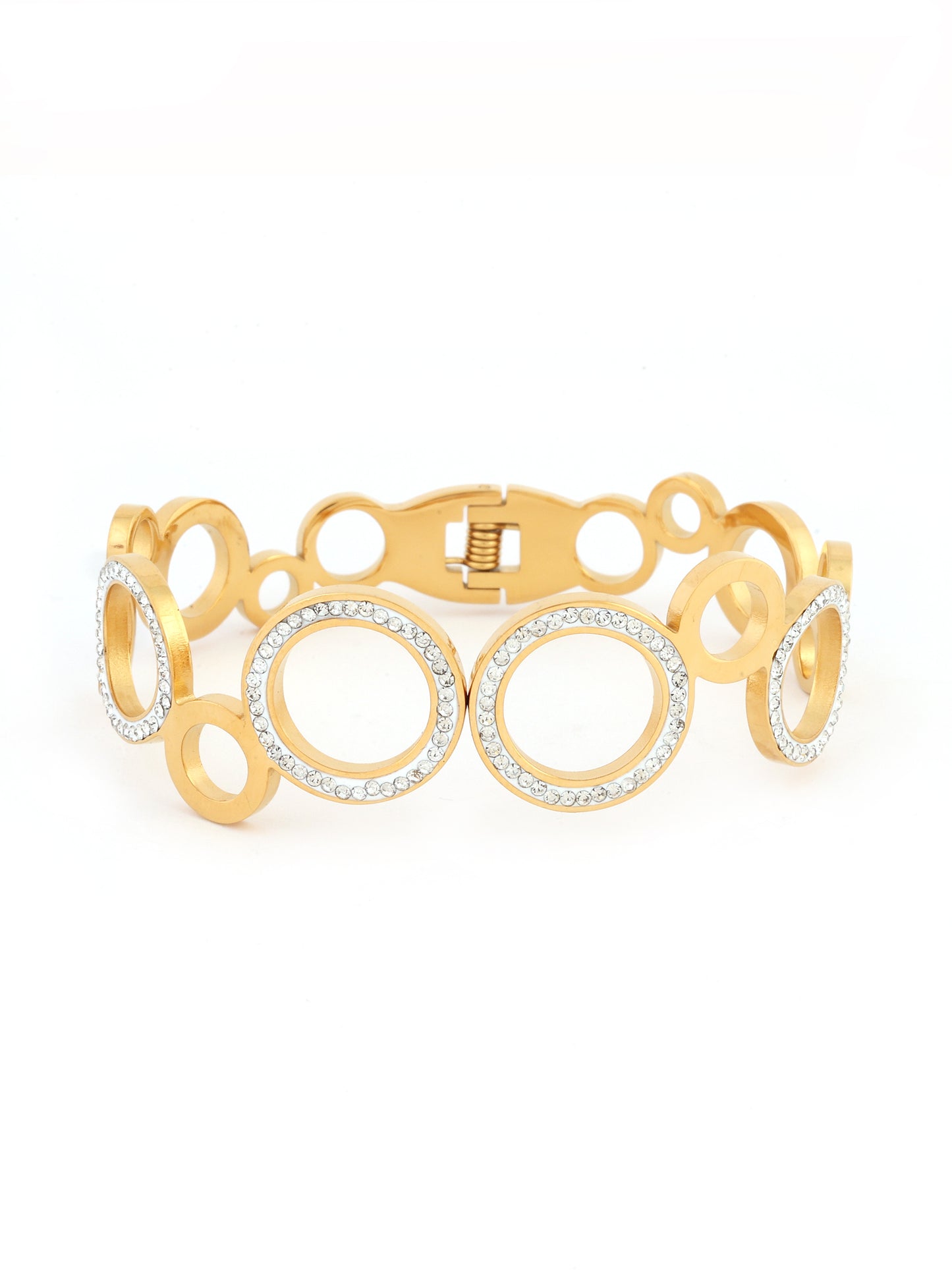 Crystal Hoop-Link Bangle