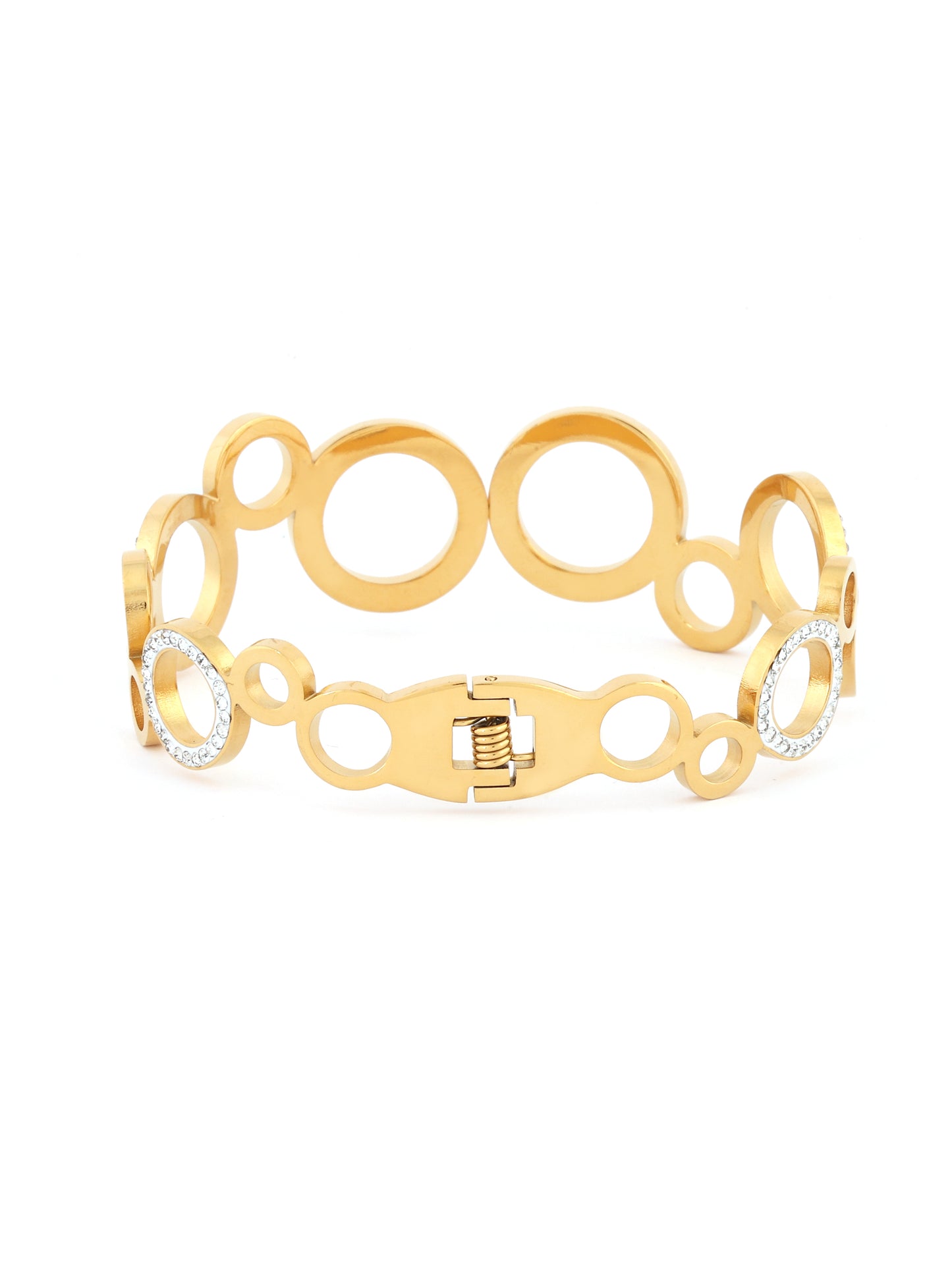 Crystal Hoop-Link Bangle