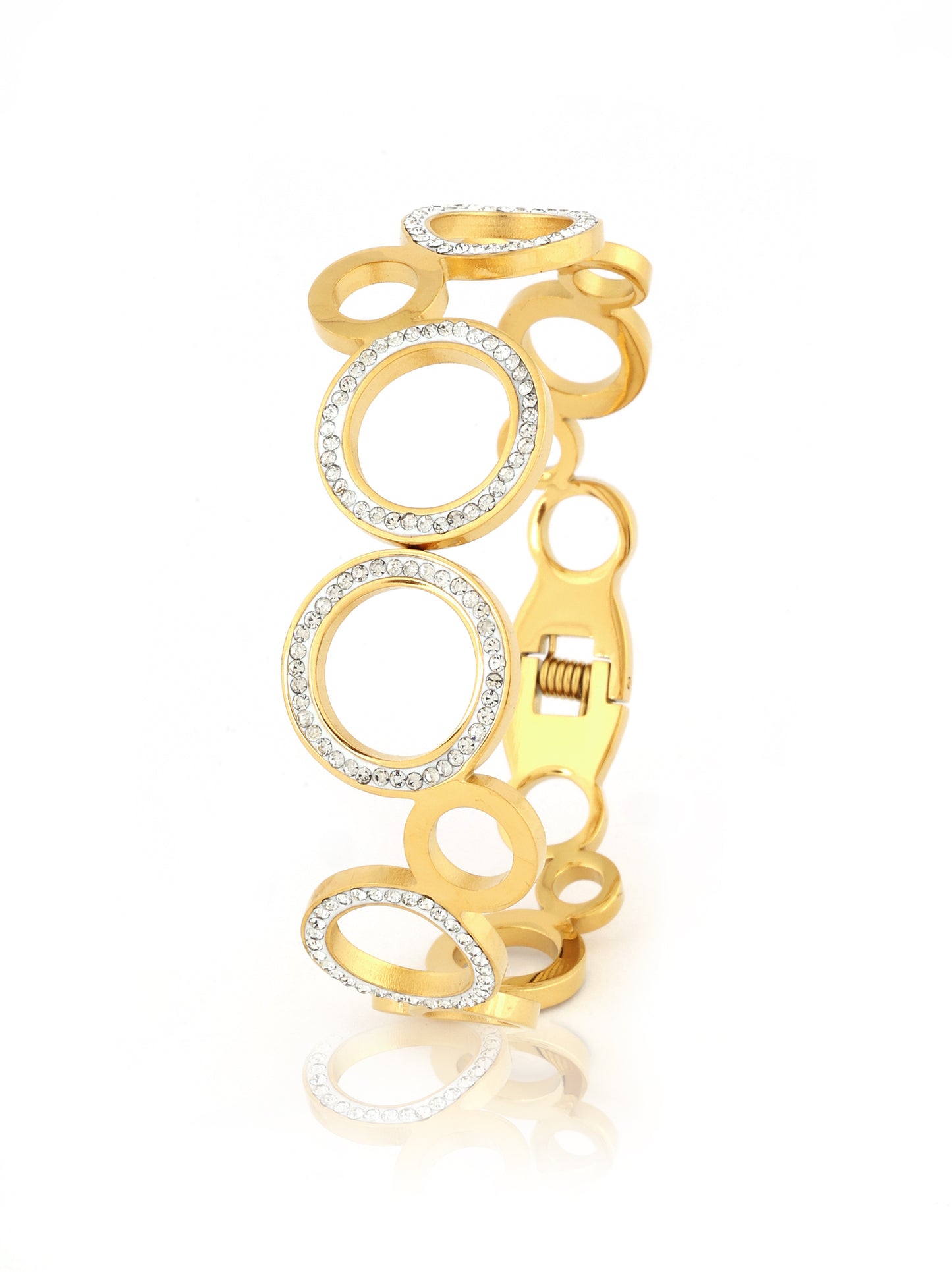Crystal Hoop-Link Bangle