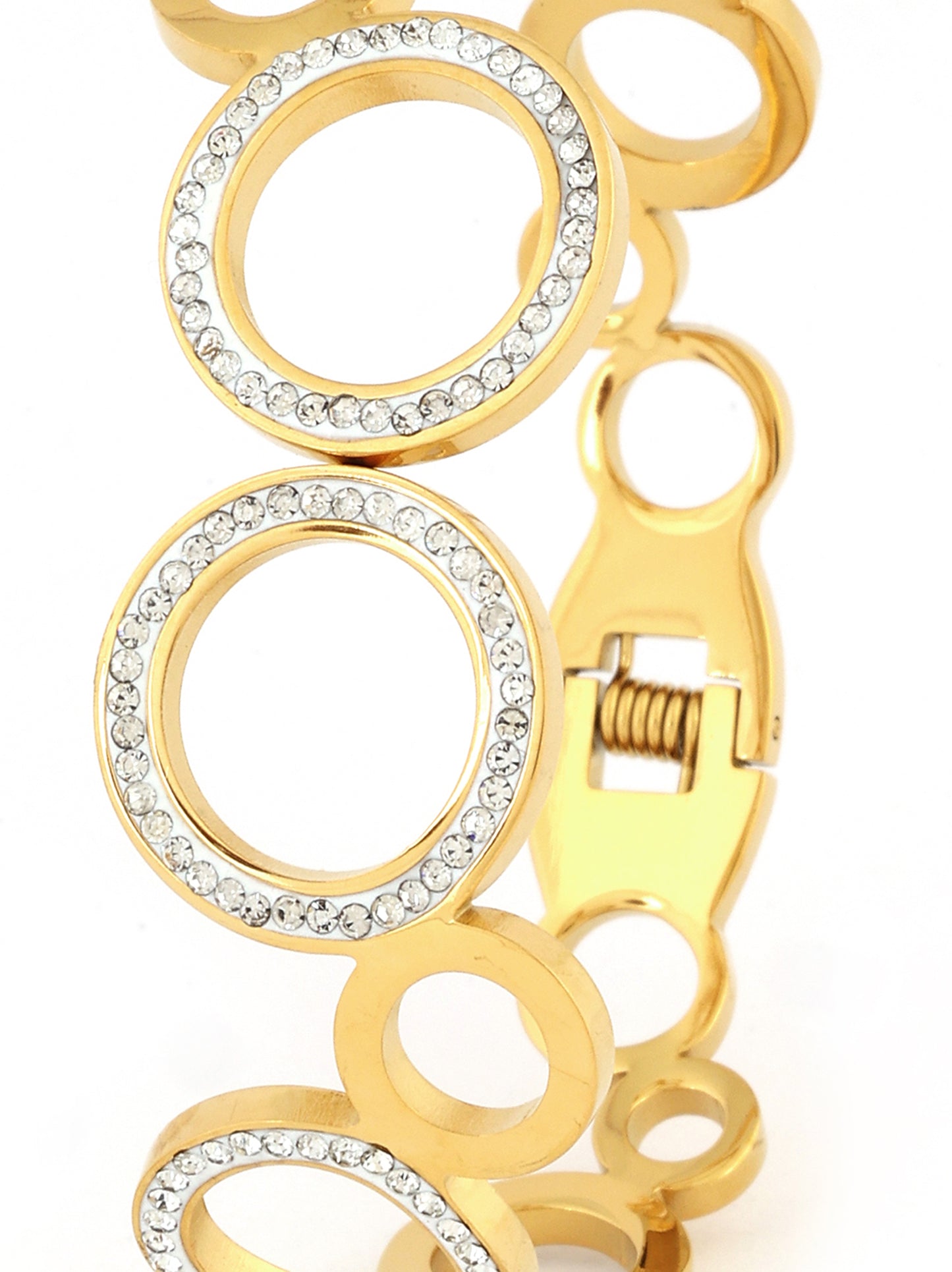 Crystal Hoop-Link Bangle