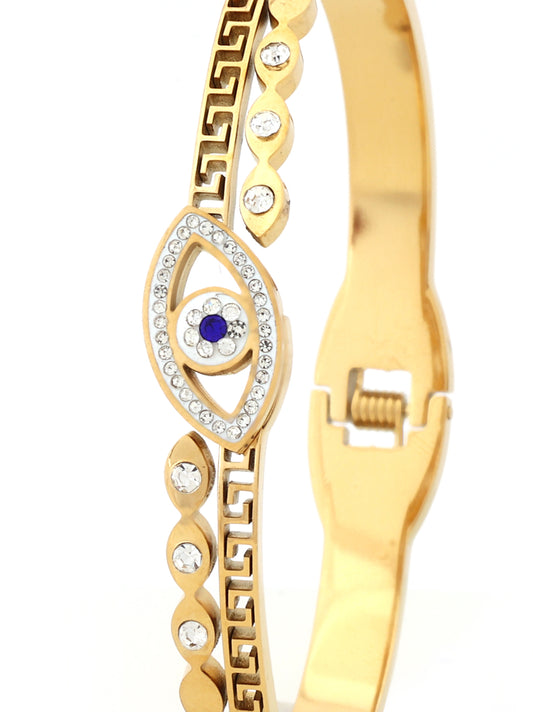 Lucky Eye Gold Cuff