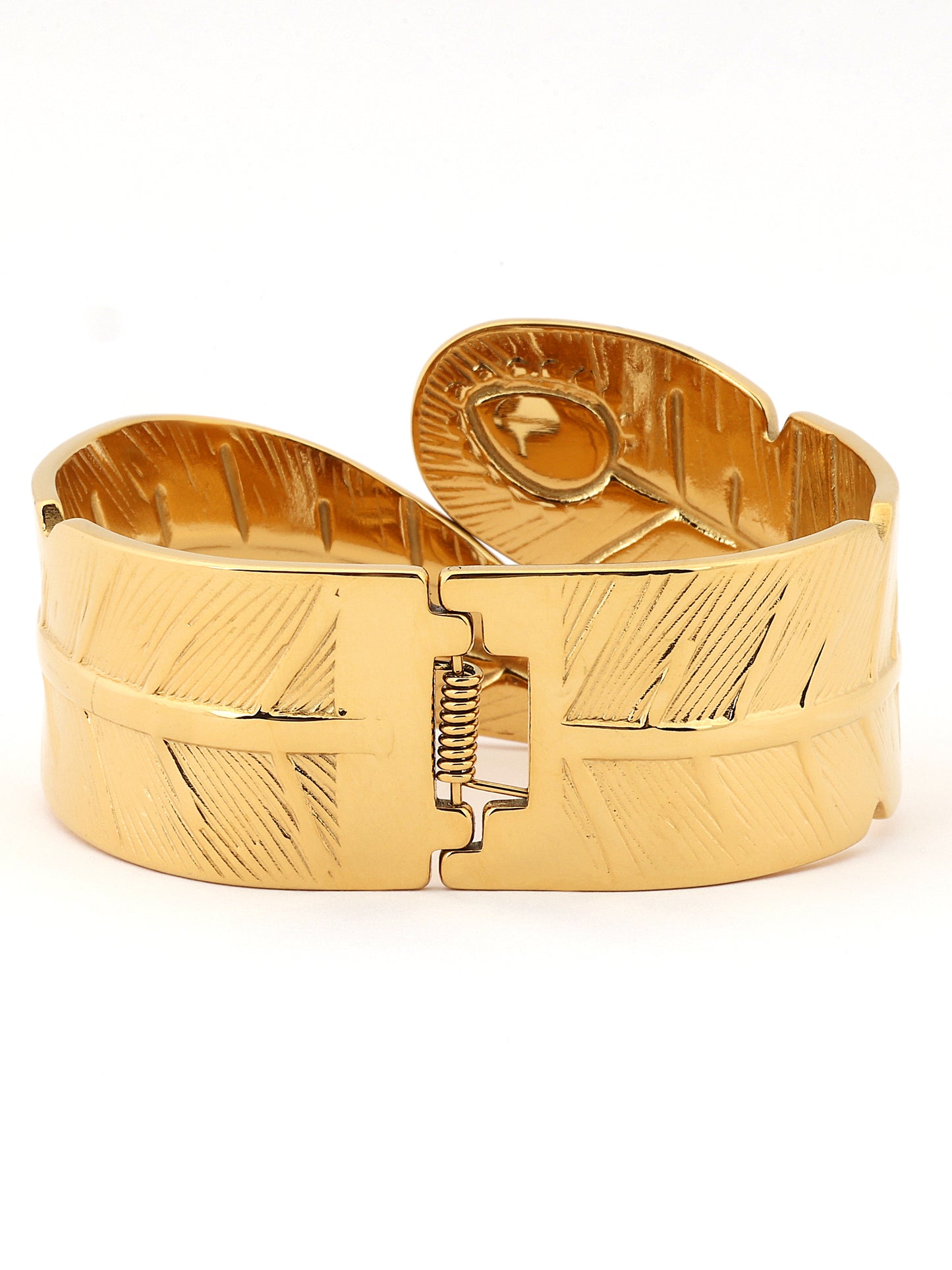Golden Plume Evil Eye Bangle
