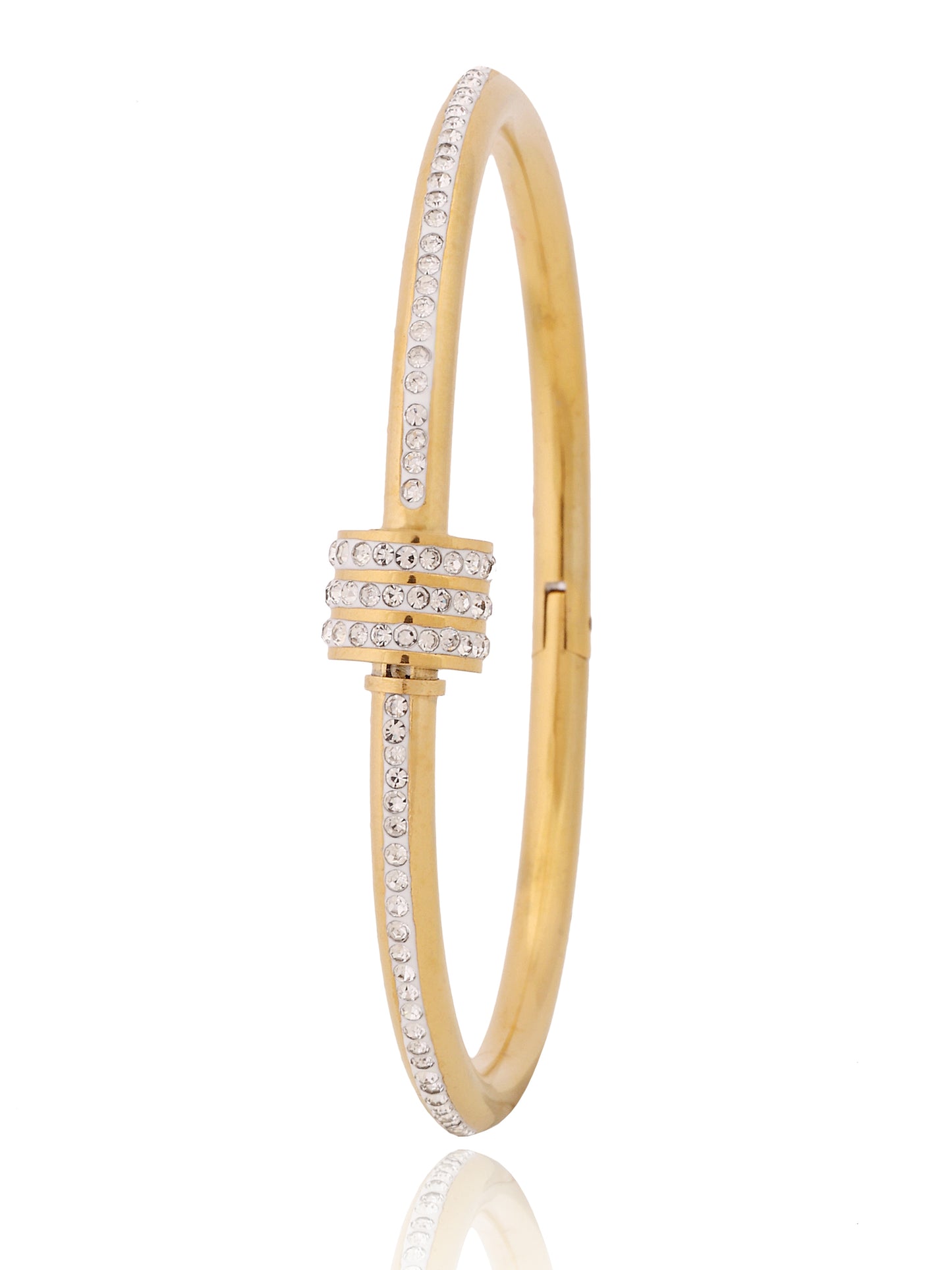 Radiant Crystal Bar Slider Bracelet