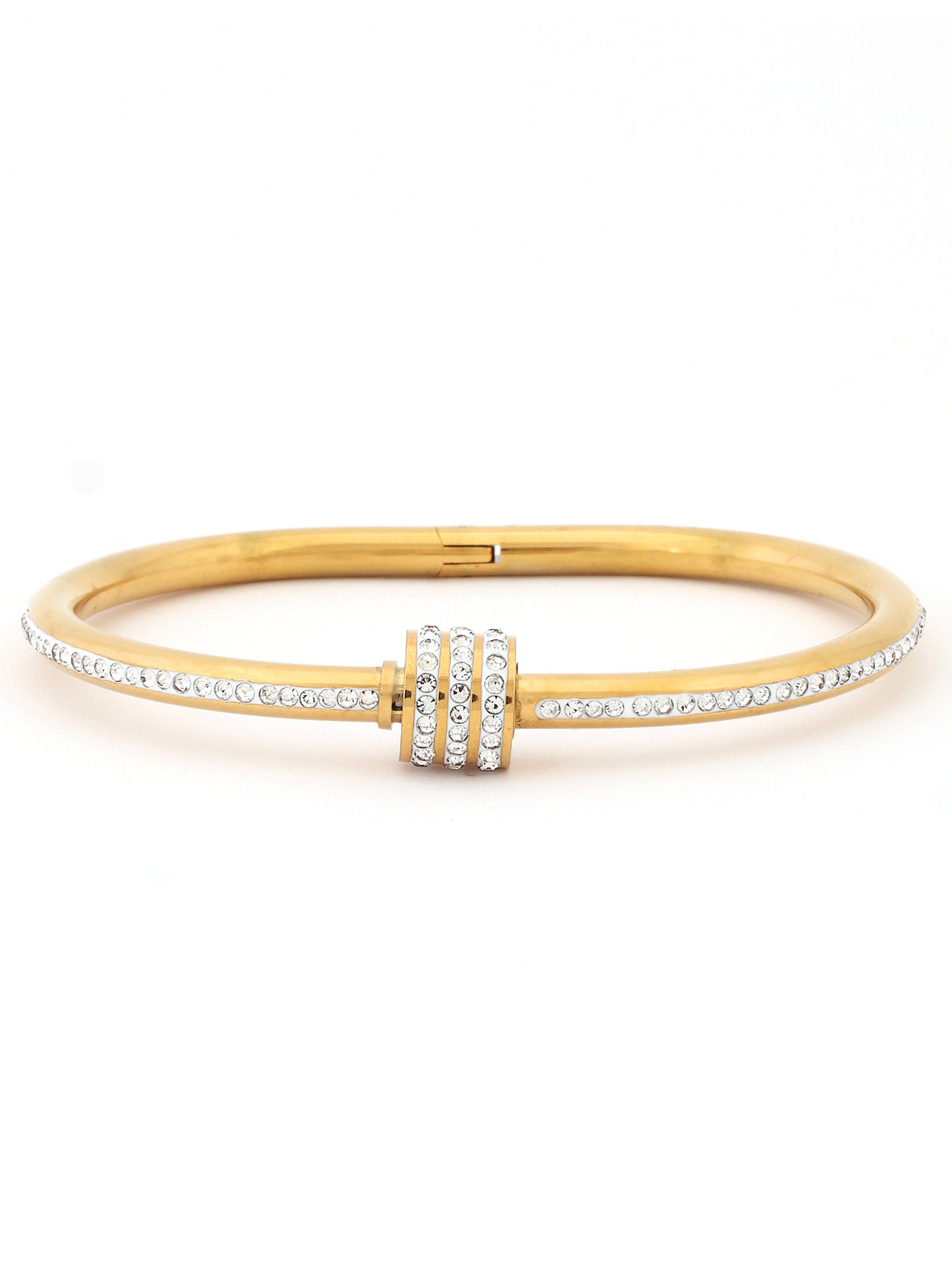 Radiant Crystal Bar Slider Bracelet