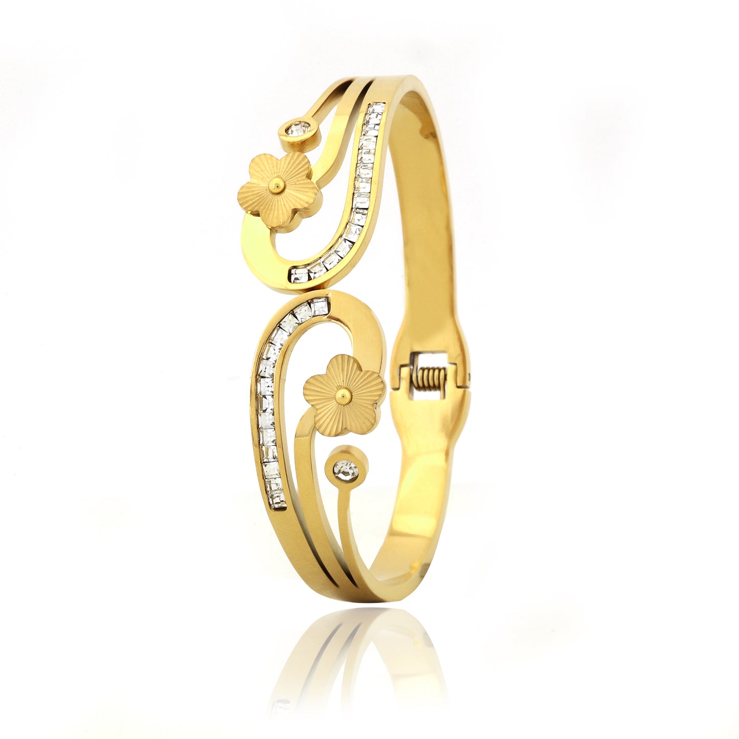 Blooming Grace Gold Bangle