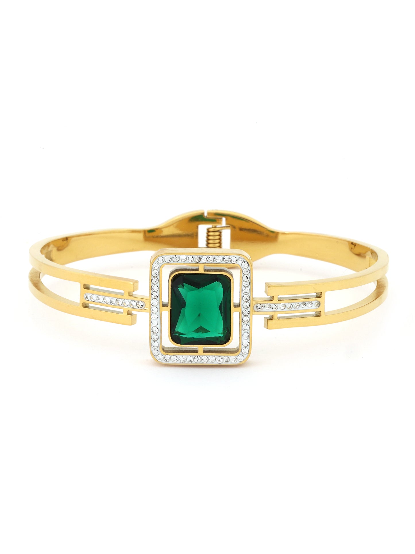 Green Gem Luxe Bangle