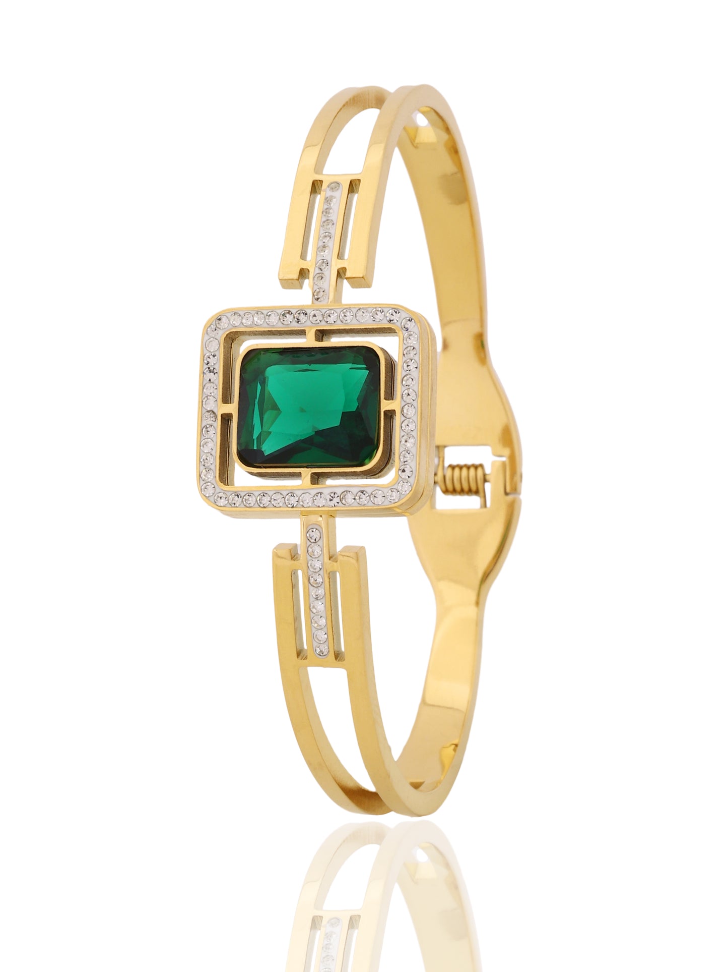 Green Gem Luxe Bangle