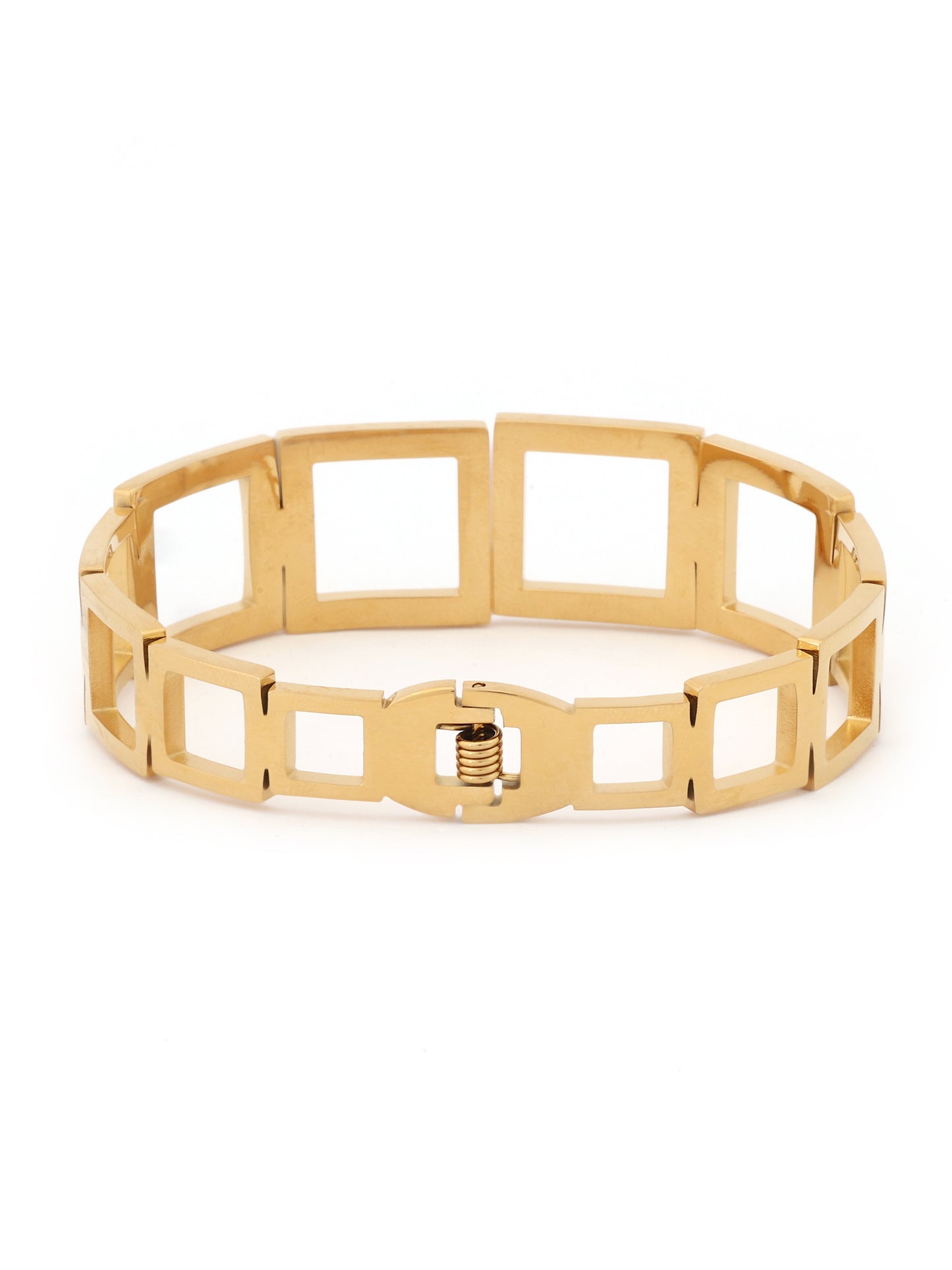 Luxe Geometric Gold Bracelet