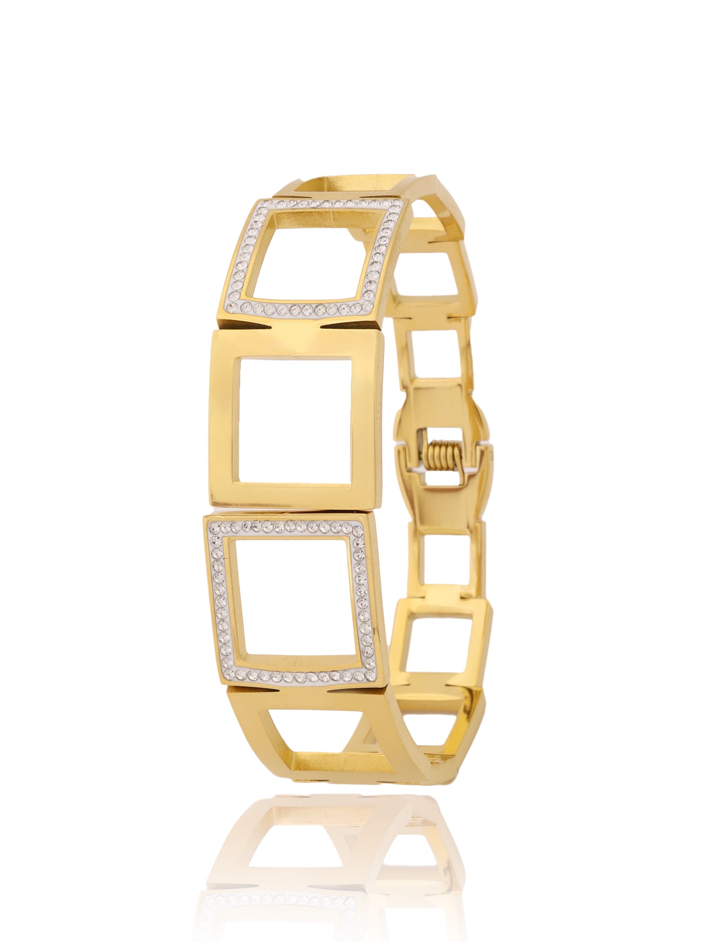 Luxe Geometric Gold Bracelet