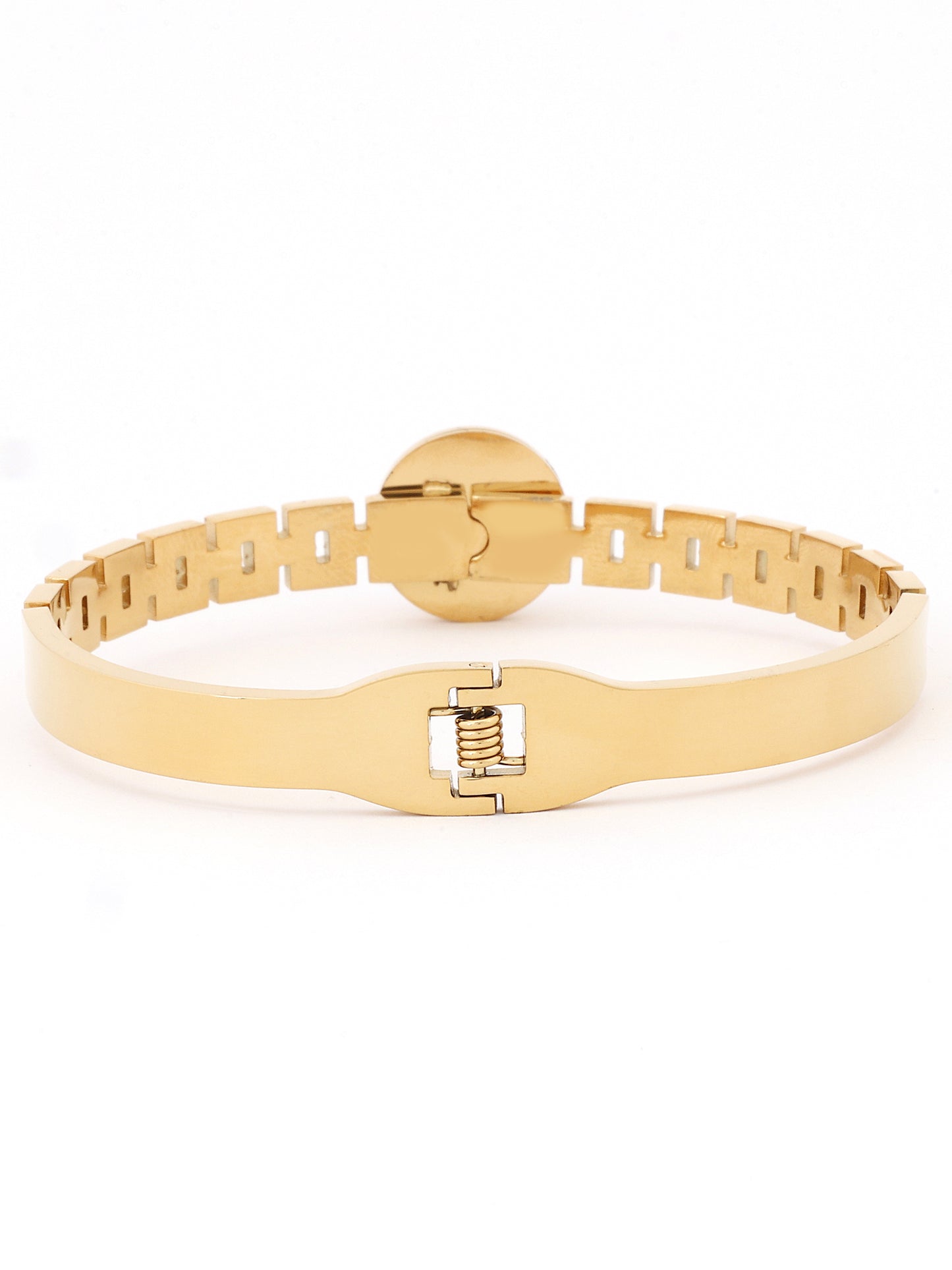 18k Gold Plated Round Crystal American Diamond Bracelet
