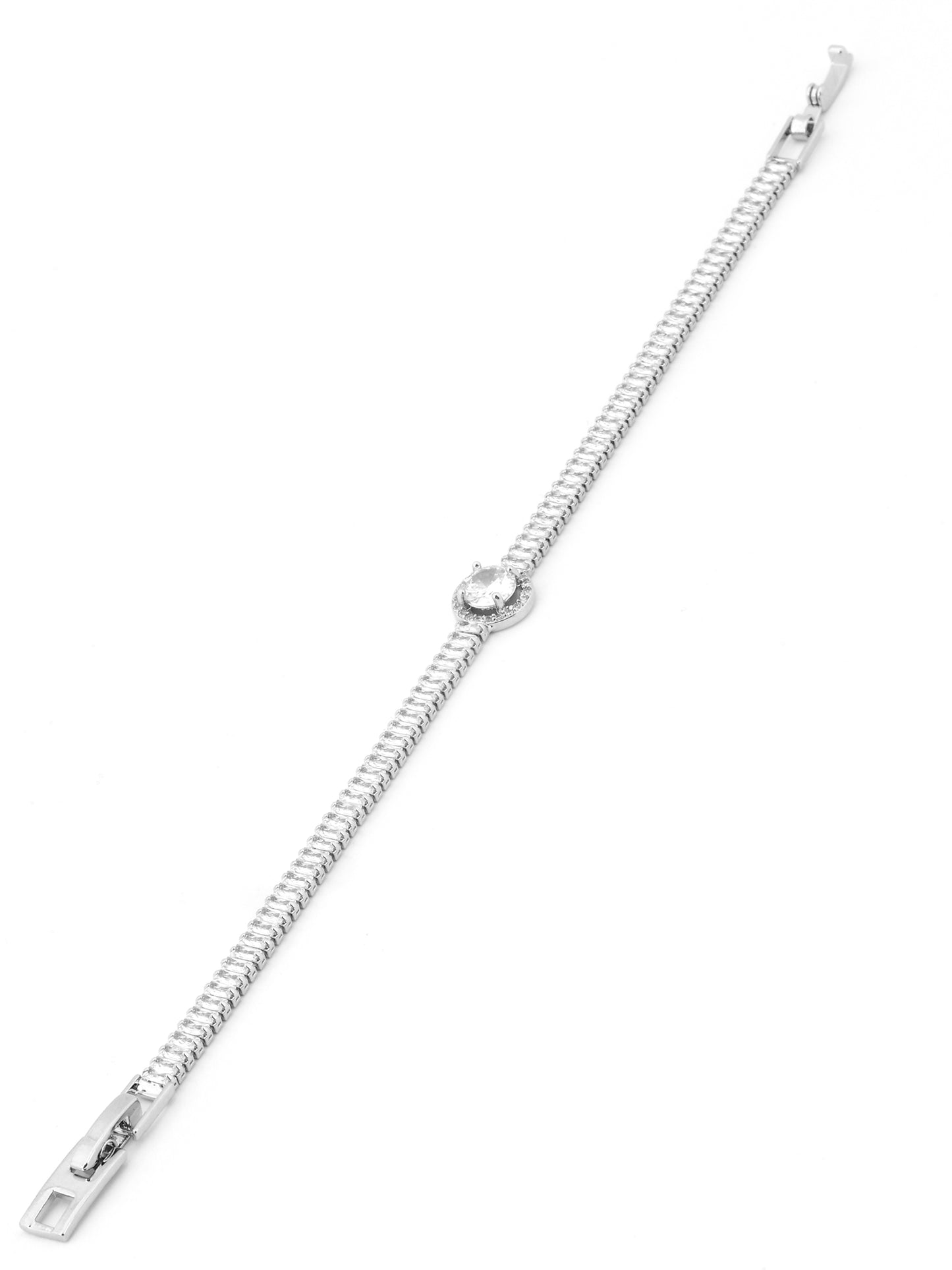 Diamond Halo Charm Bracelet