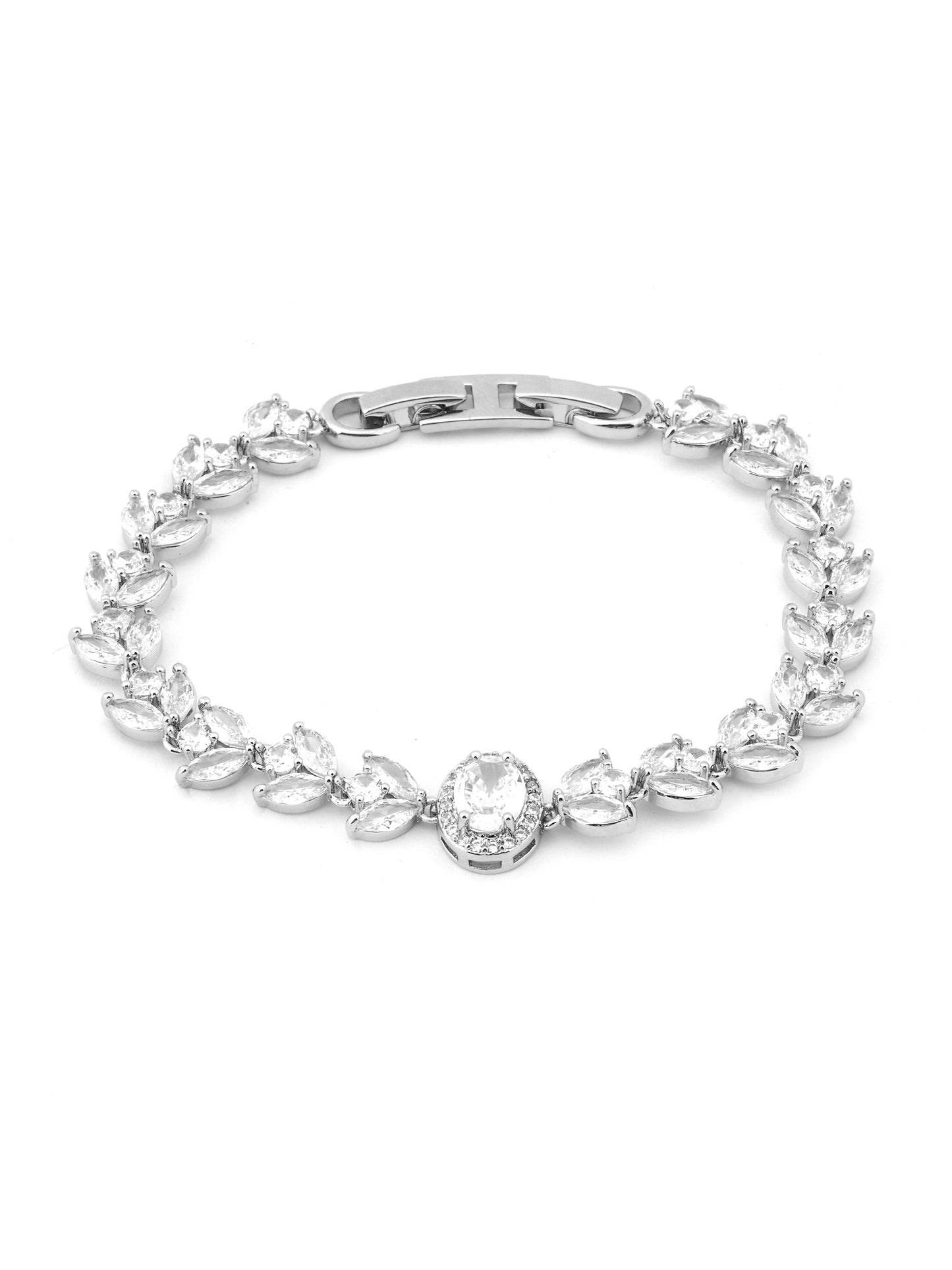 Crystal Marquise Flower Bracelet