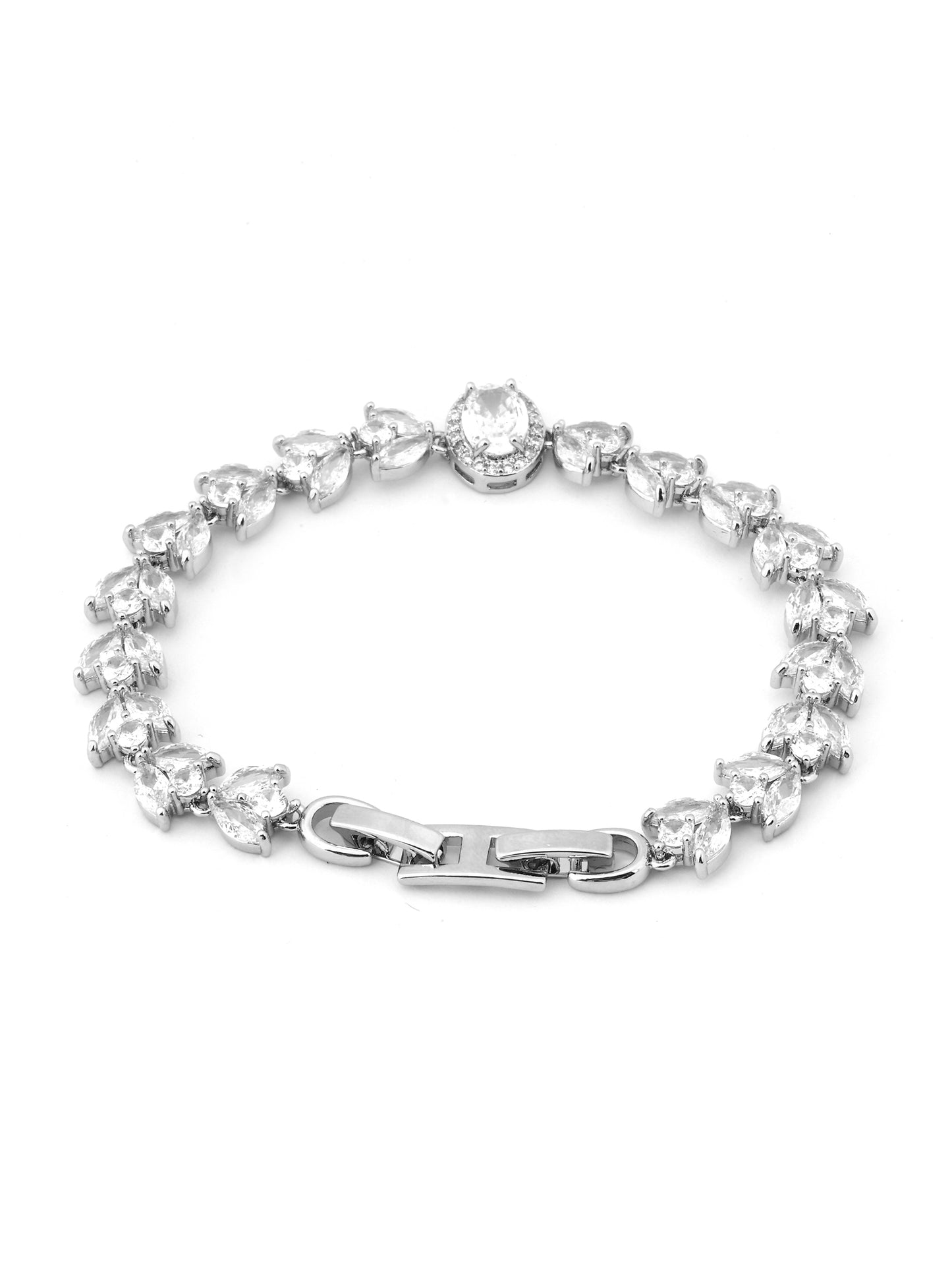 Crystal Marquise Flower Bracelet