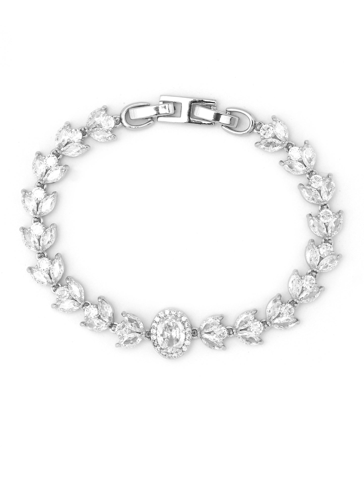 Crystal Marquise Flower Bracelet