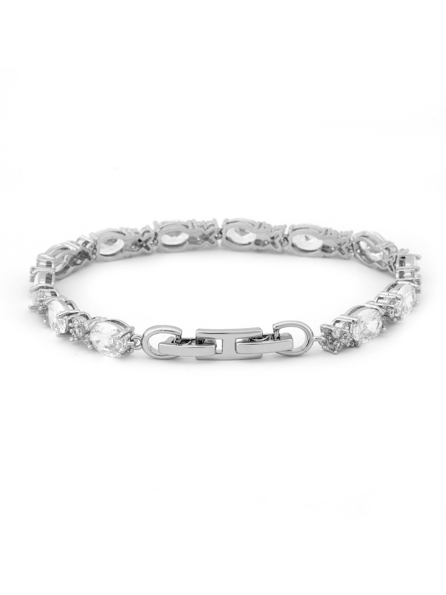 Luxe Oval Crystal Link Bracelet