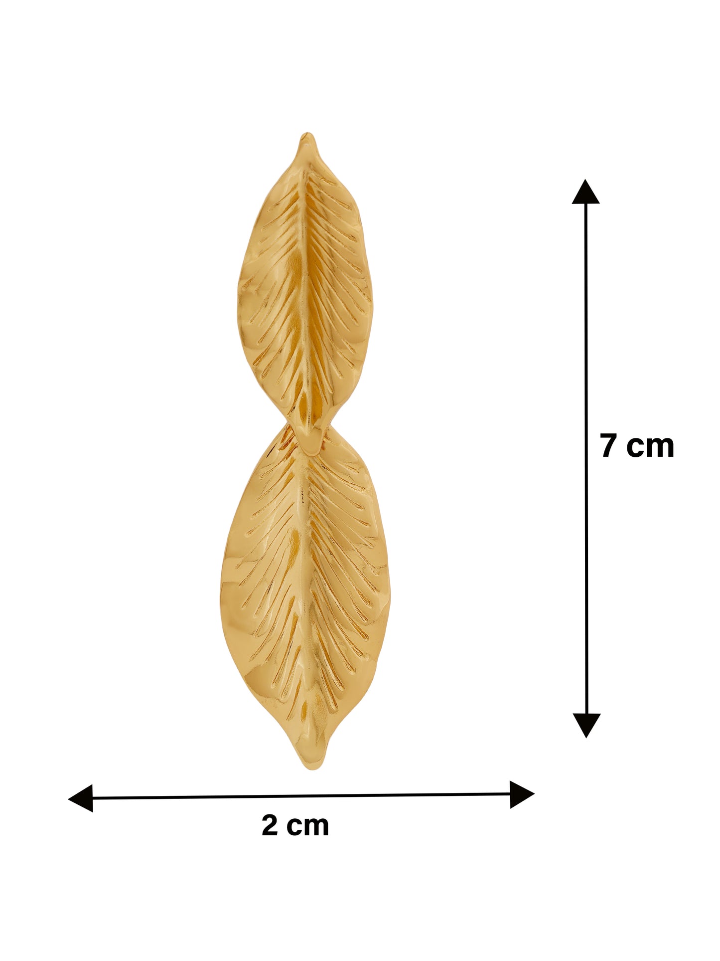 Gold Leaf Statement Earrings