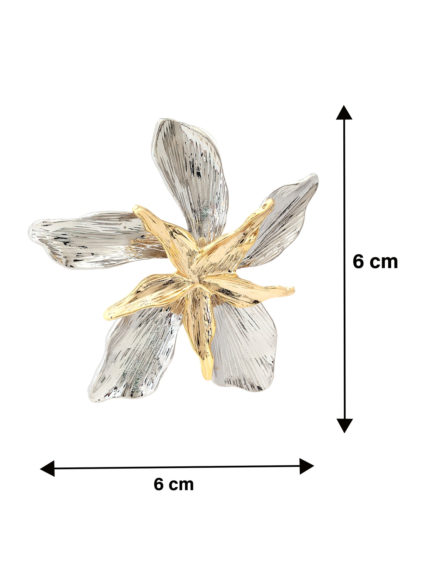 Gold & Silver Flower Earrings