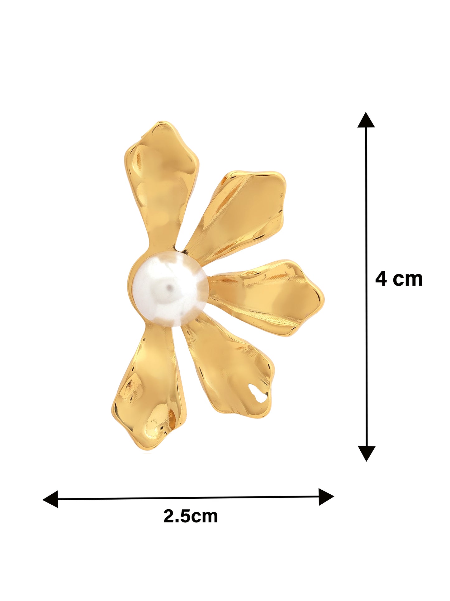 Petal Pearl Stud Earrings