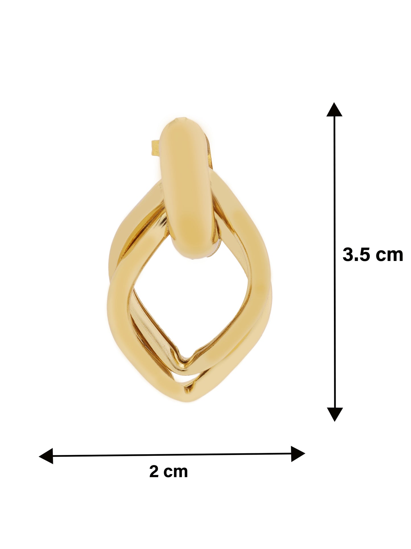 Geometric Link Drop Earrings