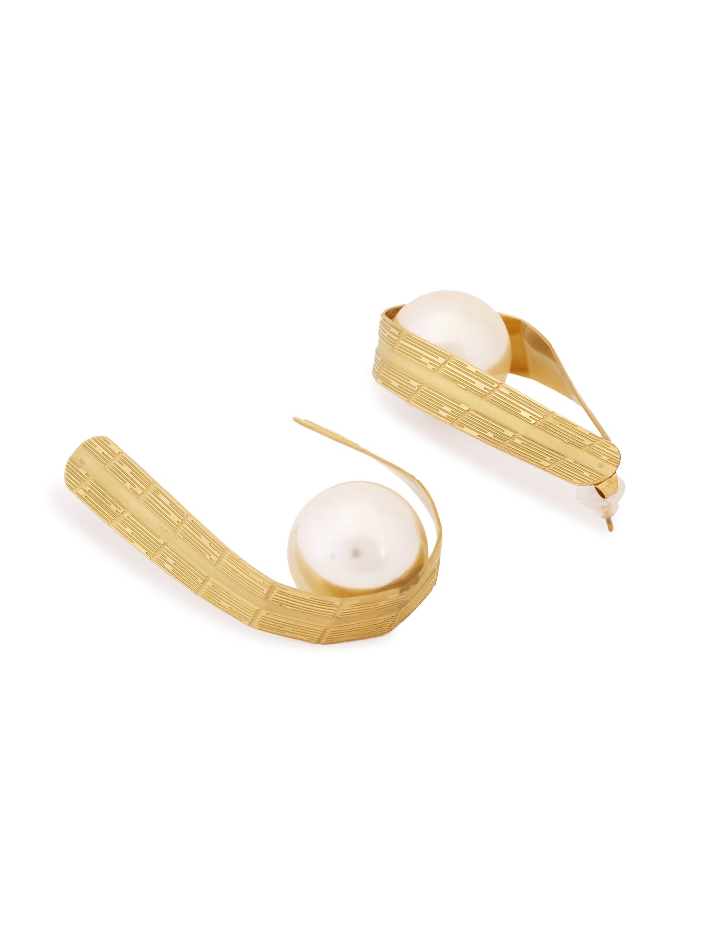Designer Abstract Pearl Earrings