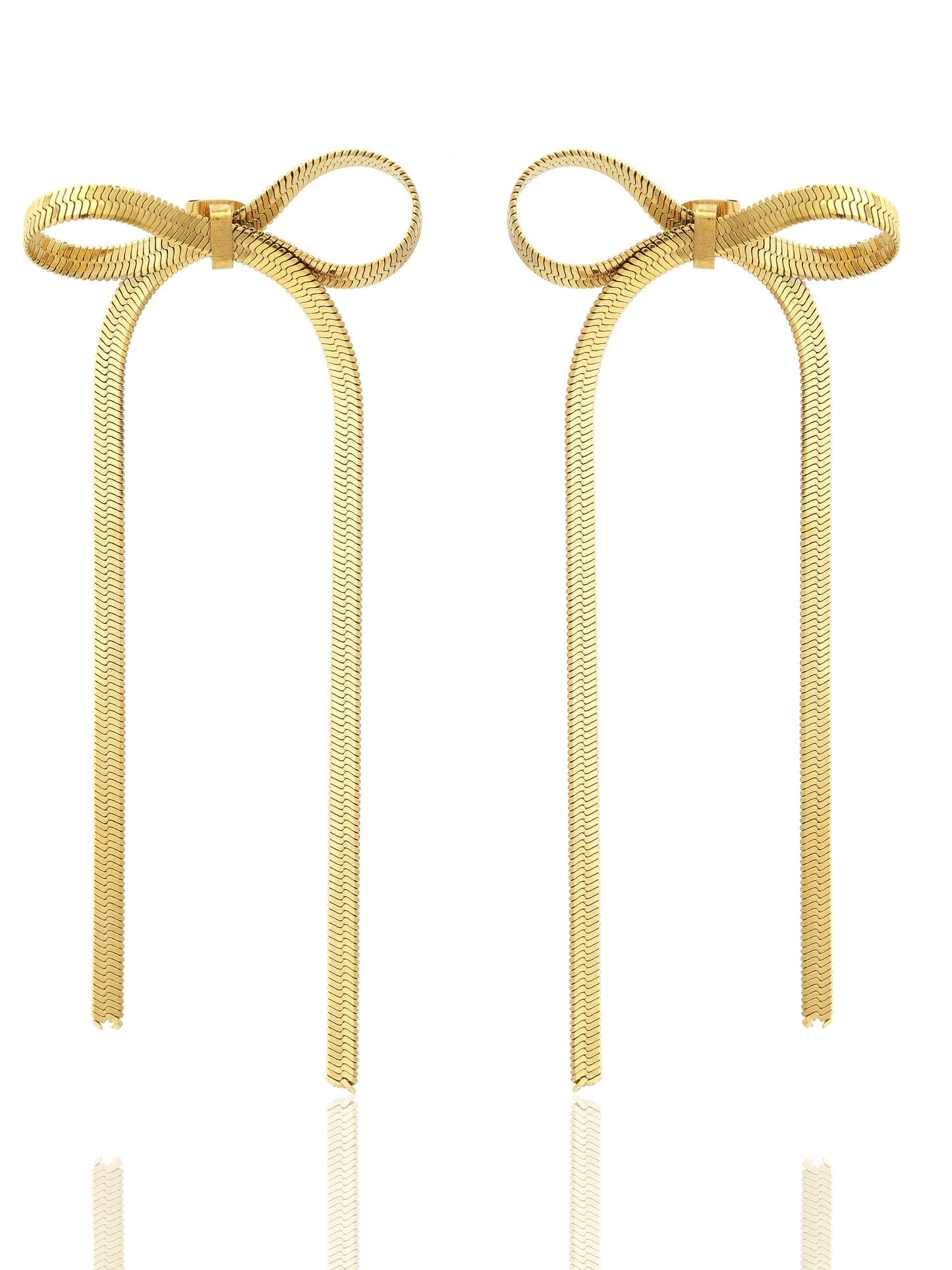 Bow Tie Drop Earrings