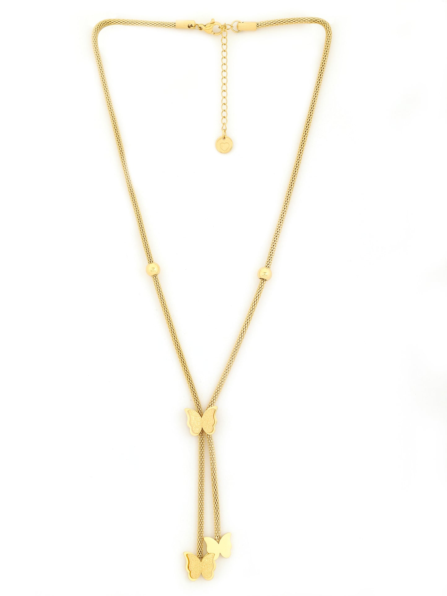 Gold Butterfly Pendant Necklace