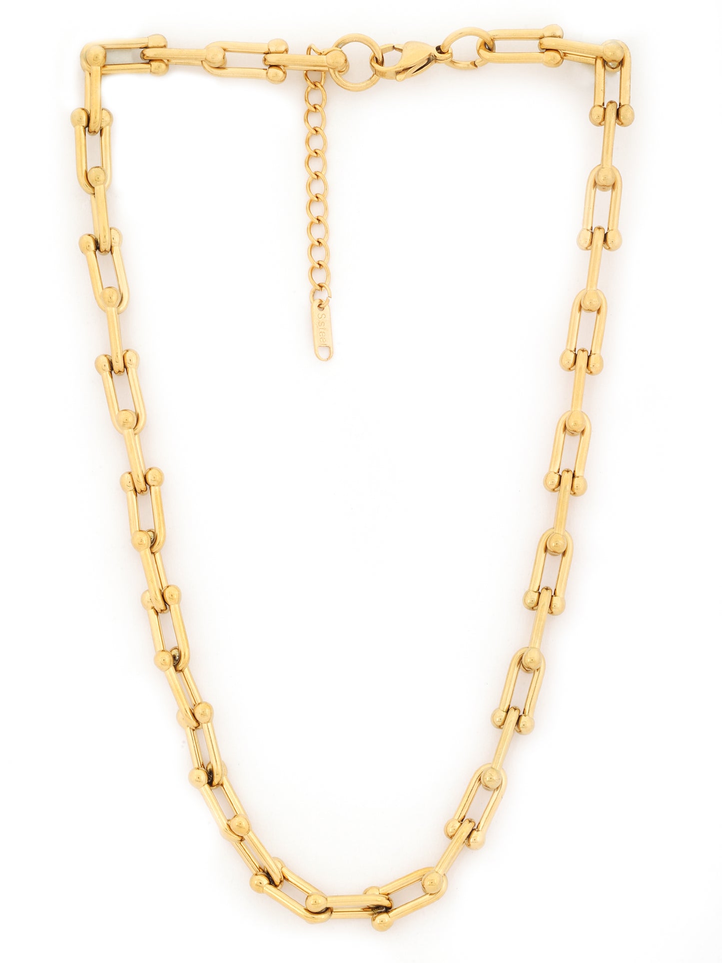 Gold Paperclip Chain Necklace