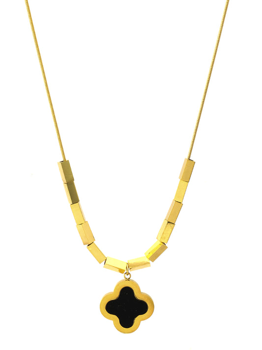 Gold-Plated Clover Necklace