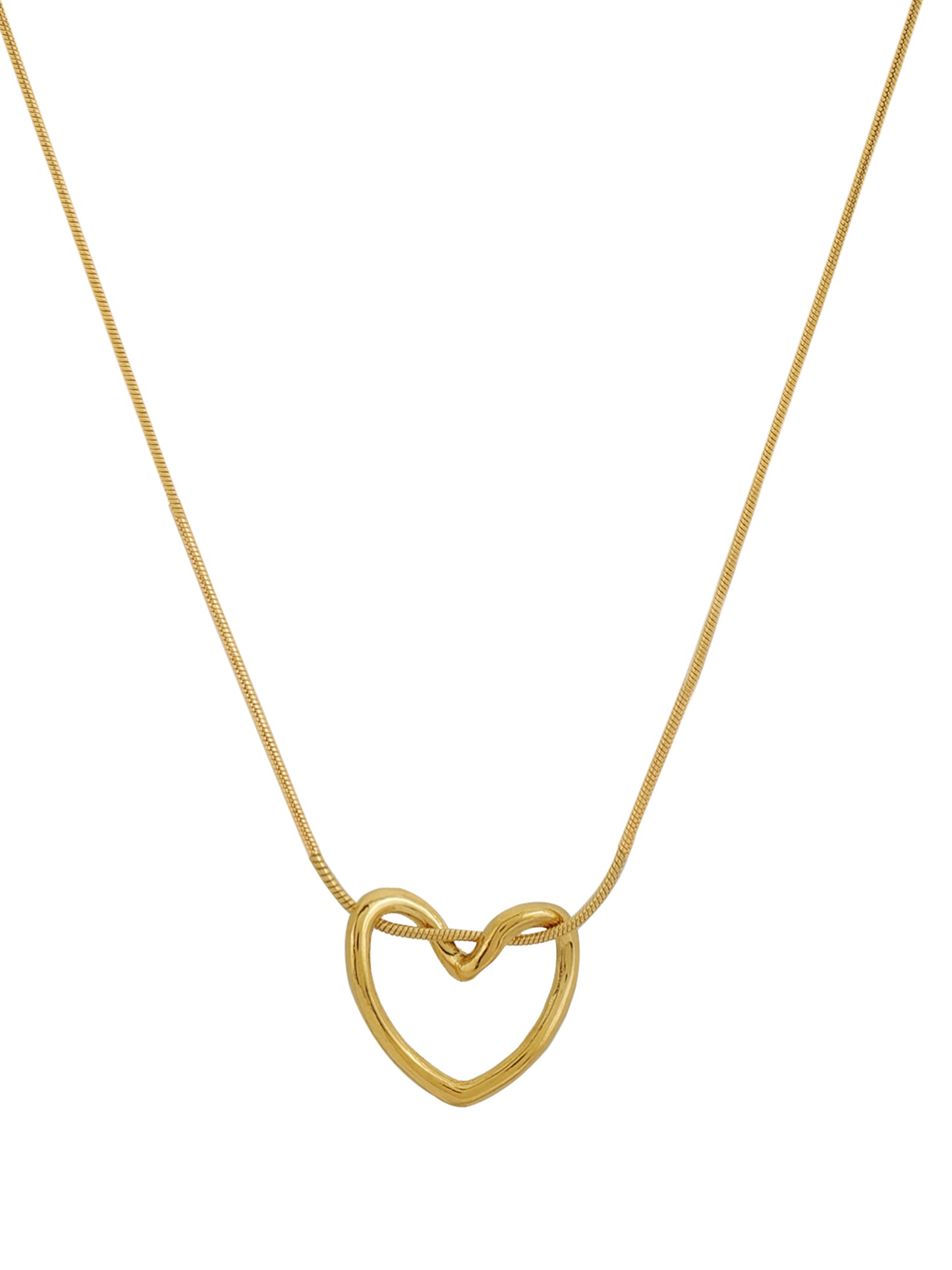 Delicate Heart Outline Pendant
