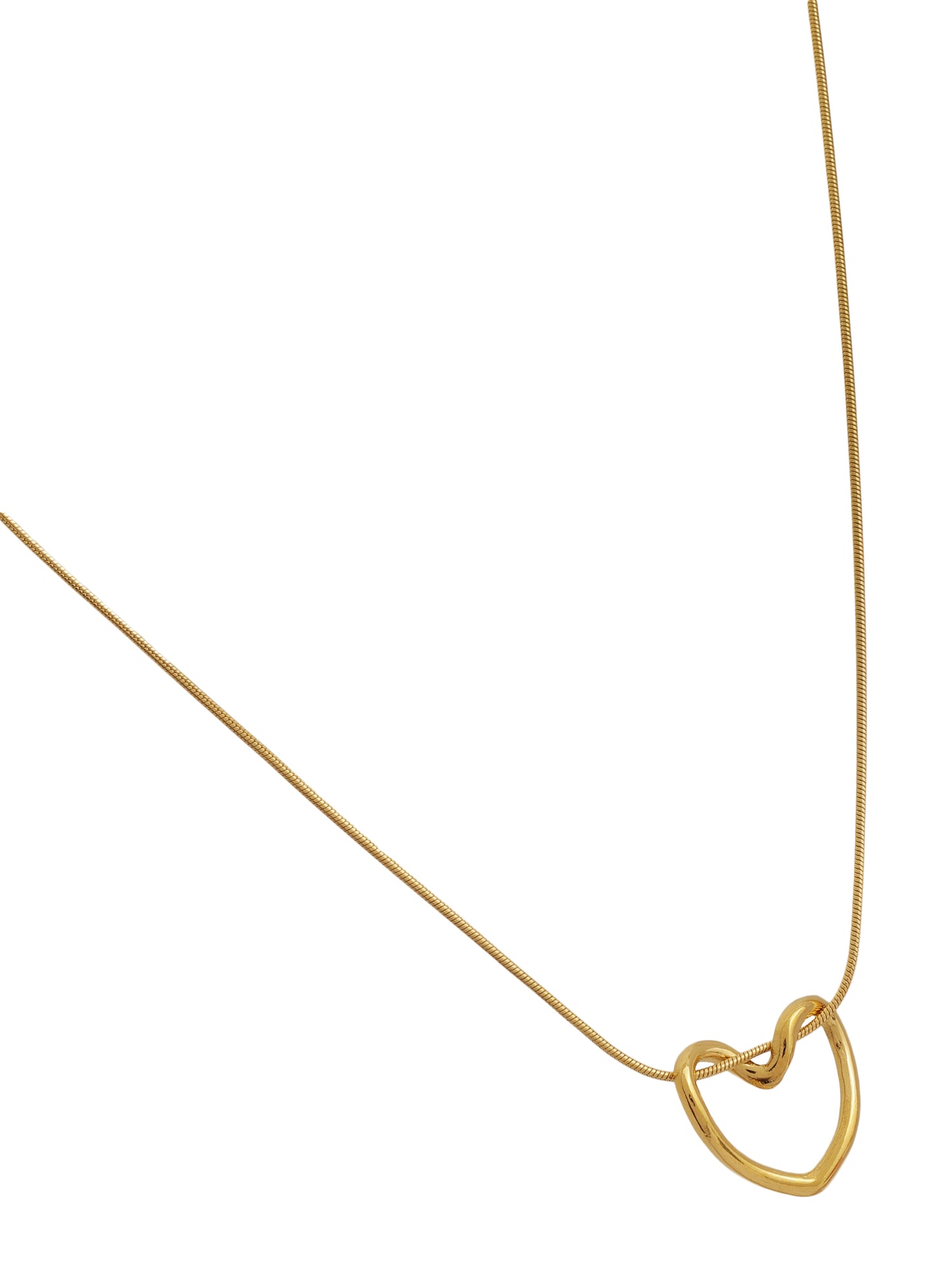 Delicate Heart Outline Pendant