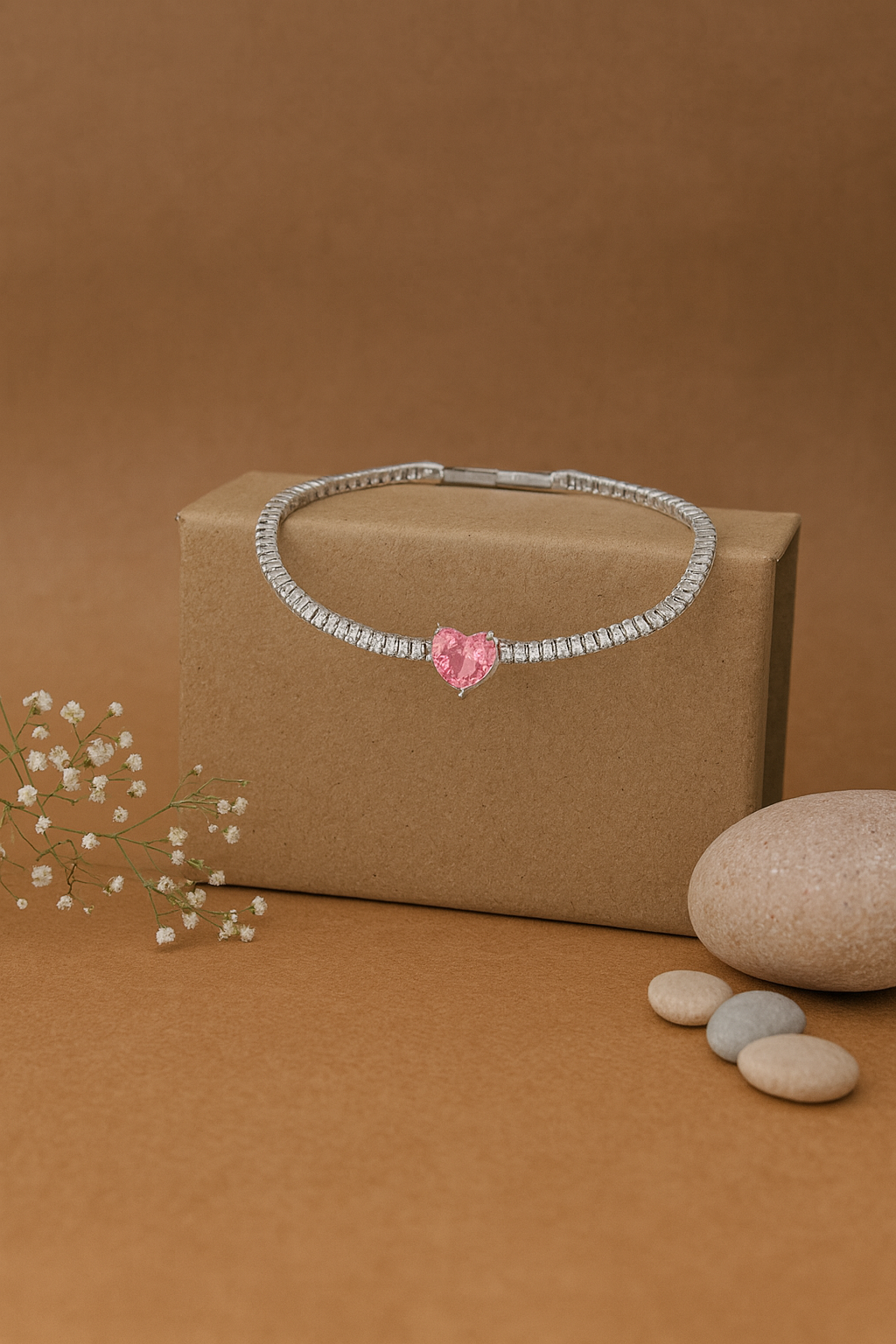 Pink Heartstone Elegance Bracelet