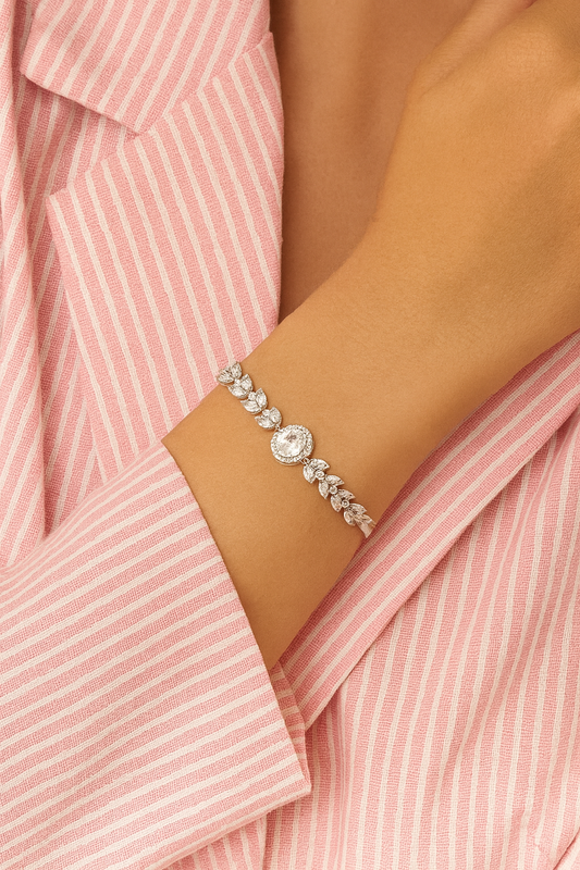 Crystal Marquise Flower Bracelet