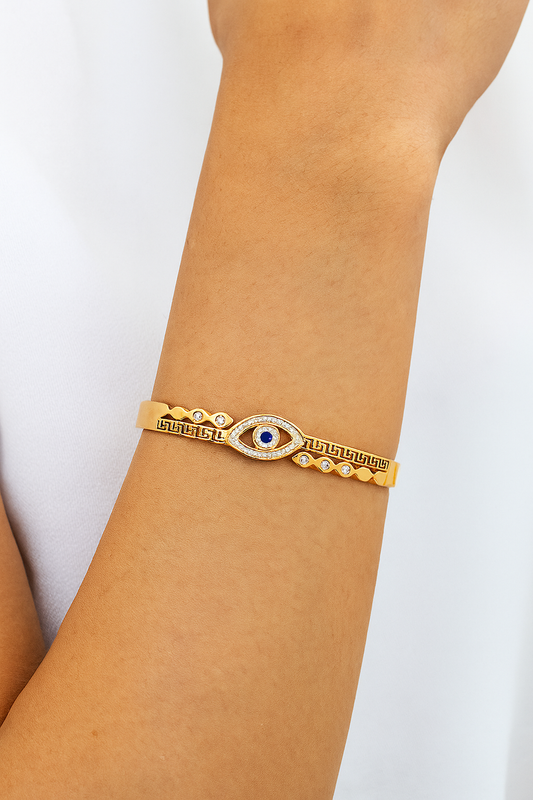 Lucky Eye Gold Cuff