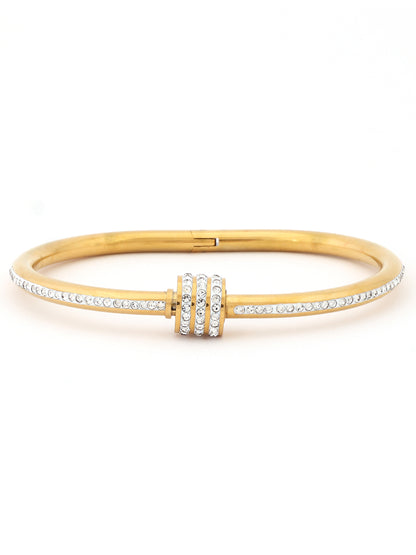 Radiant Crystal Bar Slider Bracelet