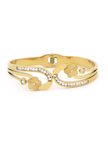 Blooming Grace Gold Bangle