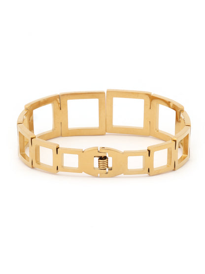 Luxe Geometric Gold Bracelet
