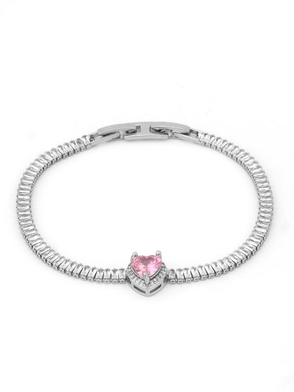 Pink Heartstone Elegance Bracelet