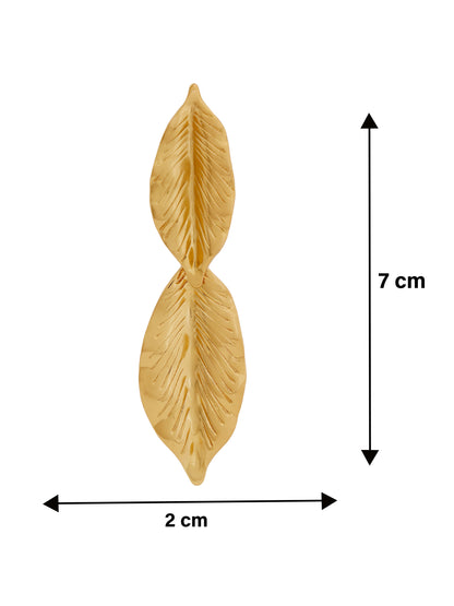 Gold Leaf Statement Earrings