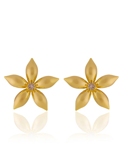 Crystal Center Blossom Earrings