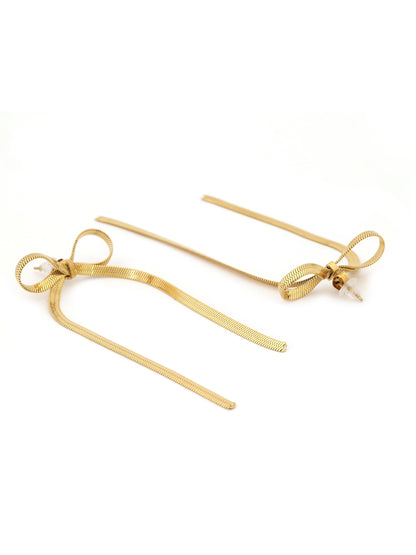 Bow Tie Drop Earrings