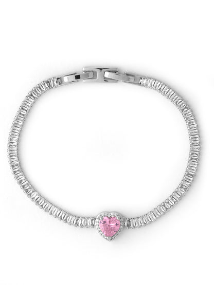 Pink Heartstone Elegance Bracelet