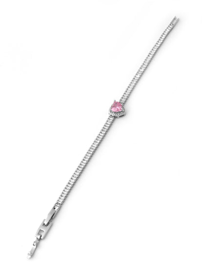 Pink Heartstone Elegance Bracelet