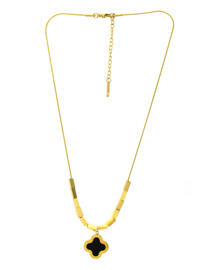 Gold-Plated Clover Necklace