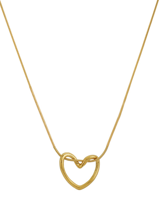 Delicate Heart Outline Pendant