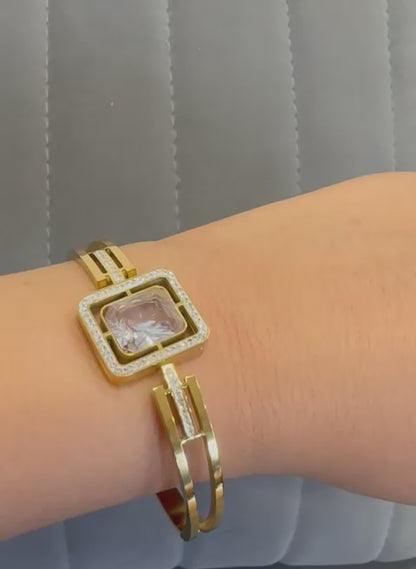Modern Square Centerpiece Bracelet