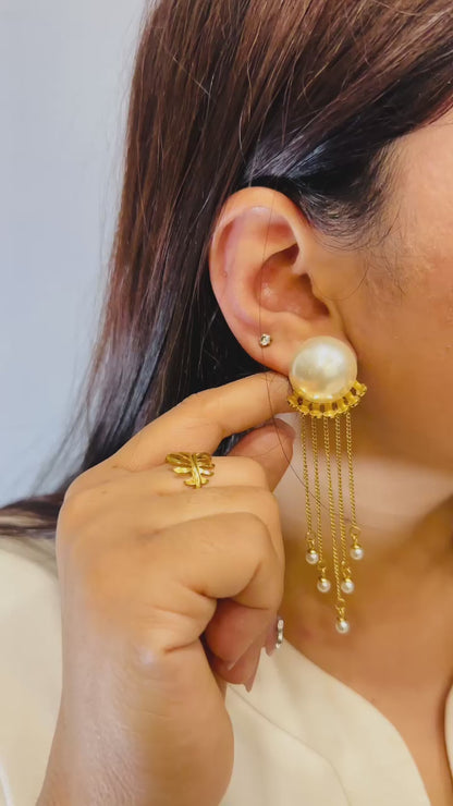 Pearl Fringe Earrings