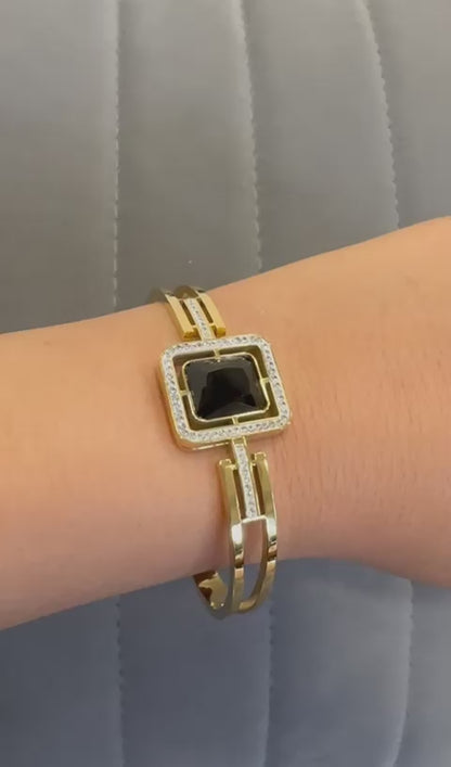 Green Gem Luxe Bangle