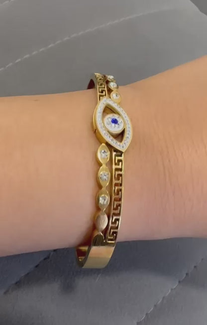 Lucky Eye Gold Cuff