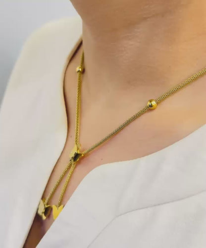 Gold Butterfly Pendant Necklace